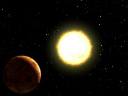 Une représentation d'un système solaire éloigné