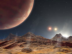 Trois soleils pour une planète